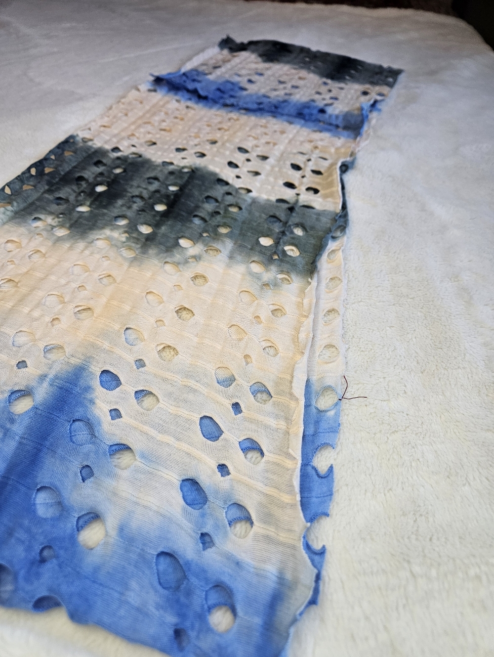 Multicolored Ombre Infinity Scarf - Bohemian, Festival - Picture 5 of 5